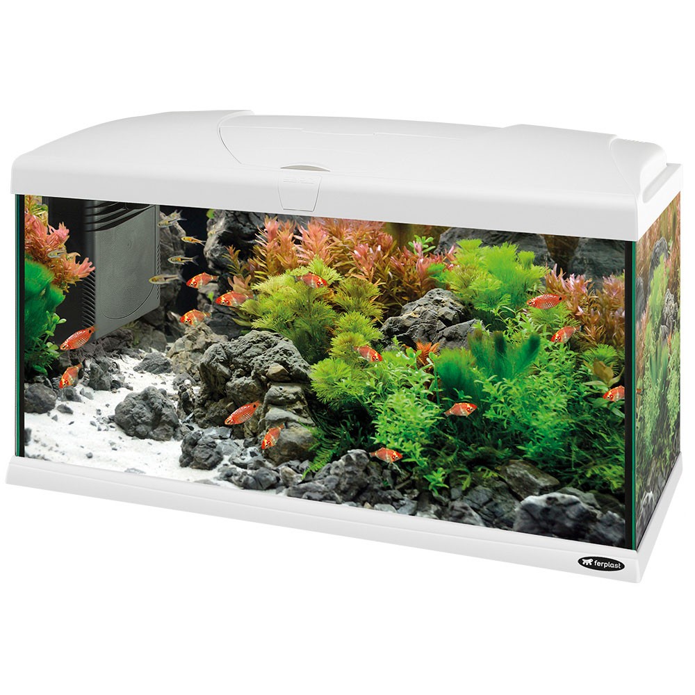 Ferplast Ενυδρείο Capri 80 White LED 80 x 31,5 x h 46,5 cm – 100L			